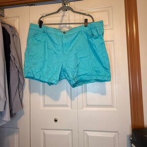 *Turquoise Women's Shorts - 6” Rise - 24W - Washed, Never Worn